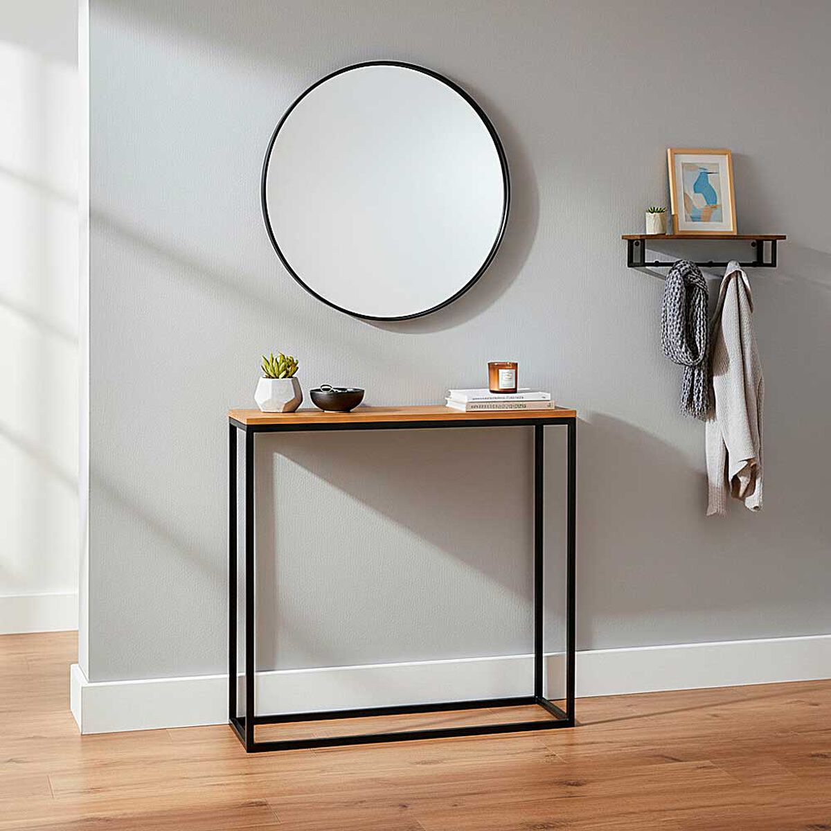 Mesa Arrimo Mons Madrid Madera Fierro