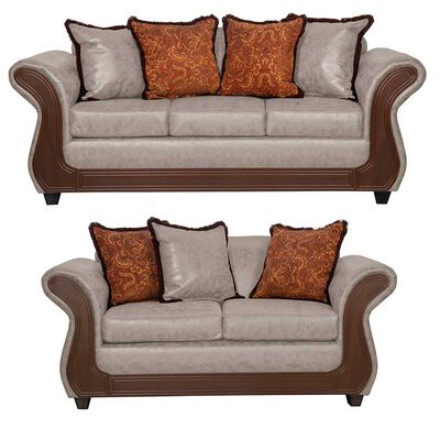 Juego de Living Black Factory Palermo 5 Cuerpos Crema