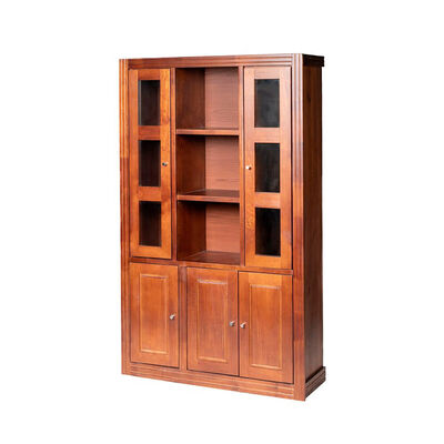 Vitrina Muebles Hema Berl&iacute;n 5 Puertas Nogal