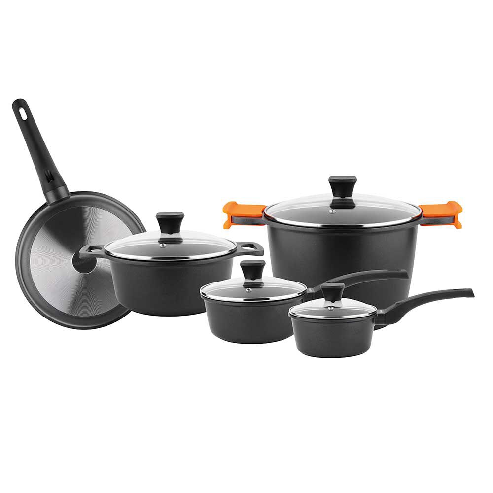 Batería de Cocina Marmicoc 9 Piezas Therma Orange