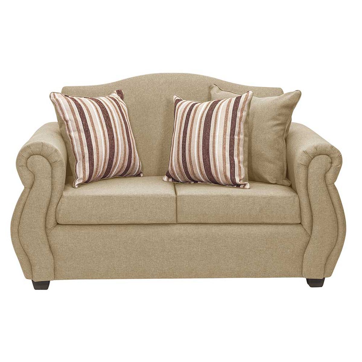 Juego de Living Innovamuebles Azucena Sofá 3 Cuerpos + Sofá 2 Cuerpos Beige 