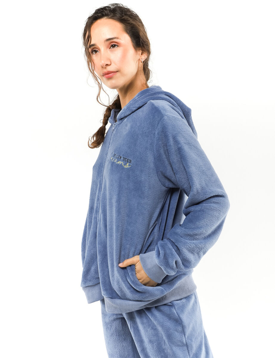 Pijama de Polar Mujer Portman Club