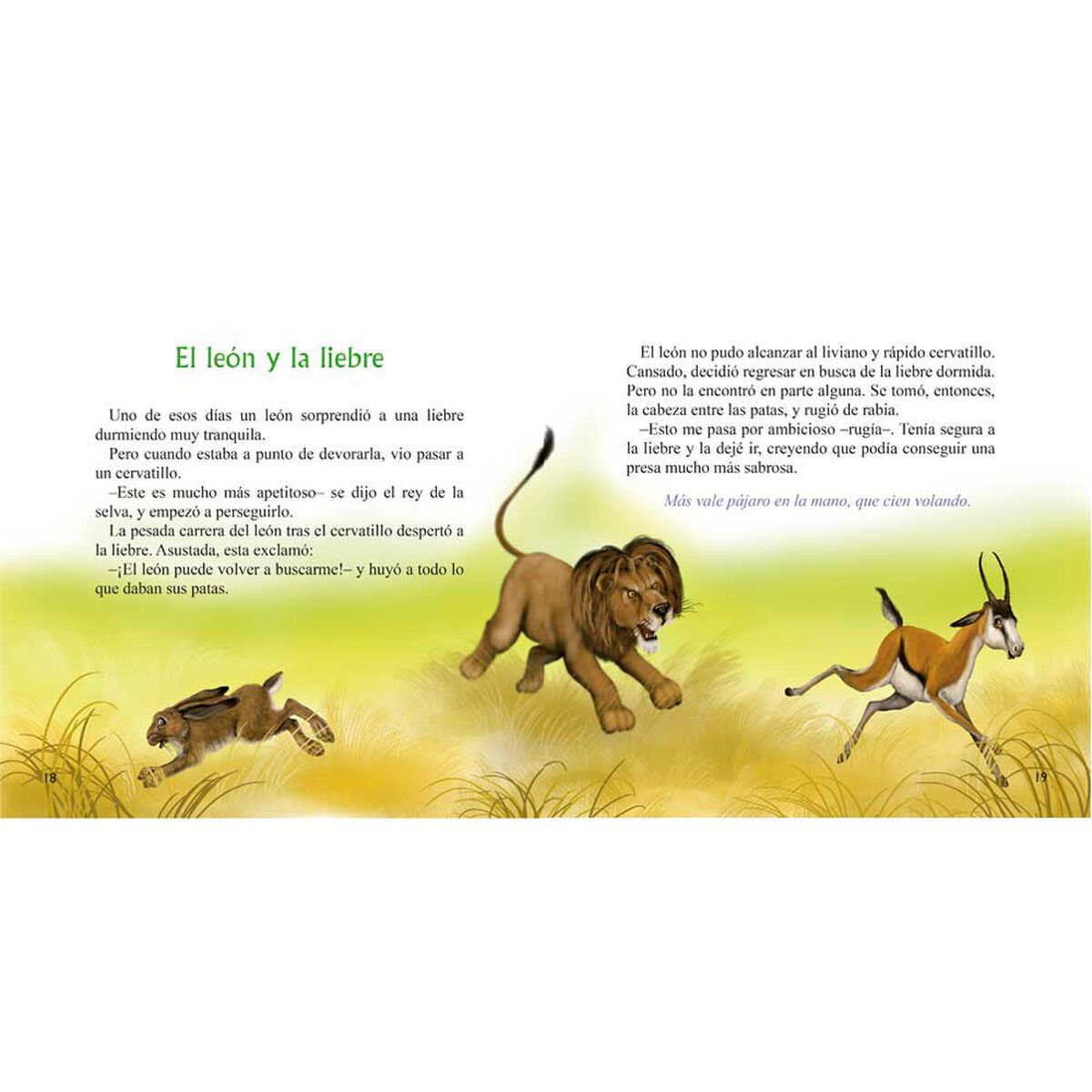 Libro Fábulas Esopo; La Fontaine; Iriarte; Samaniego Zig-Zag