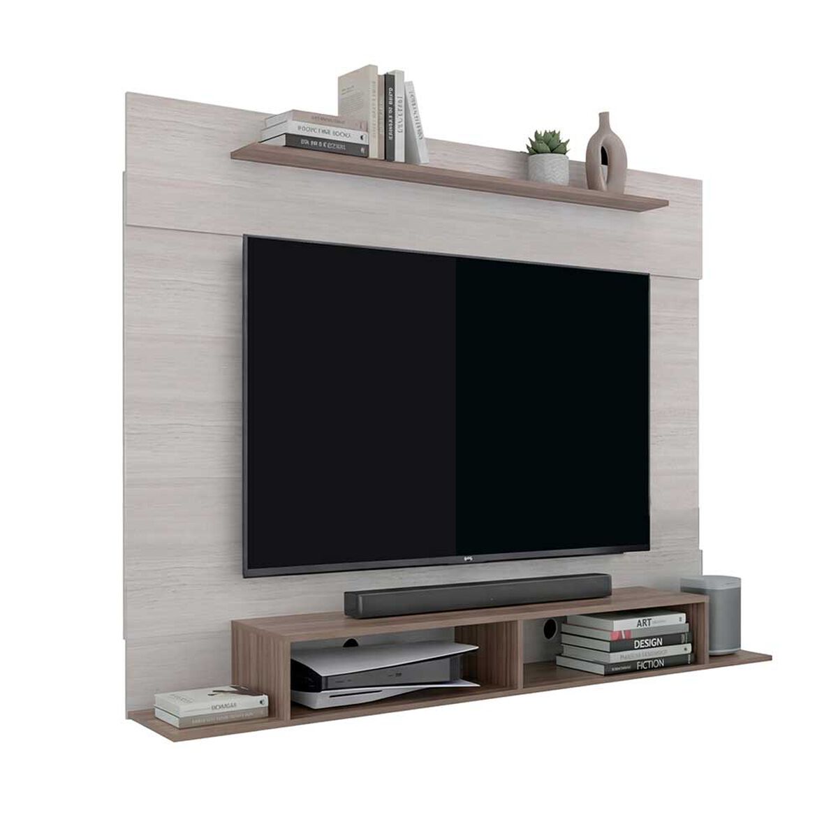 Panel TV Tuhome Montana Hasta 70" Avellana Tivoli
