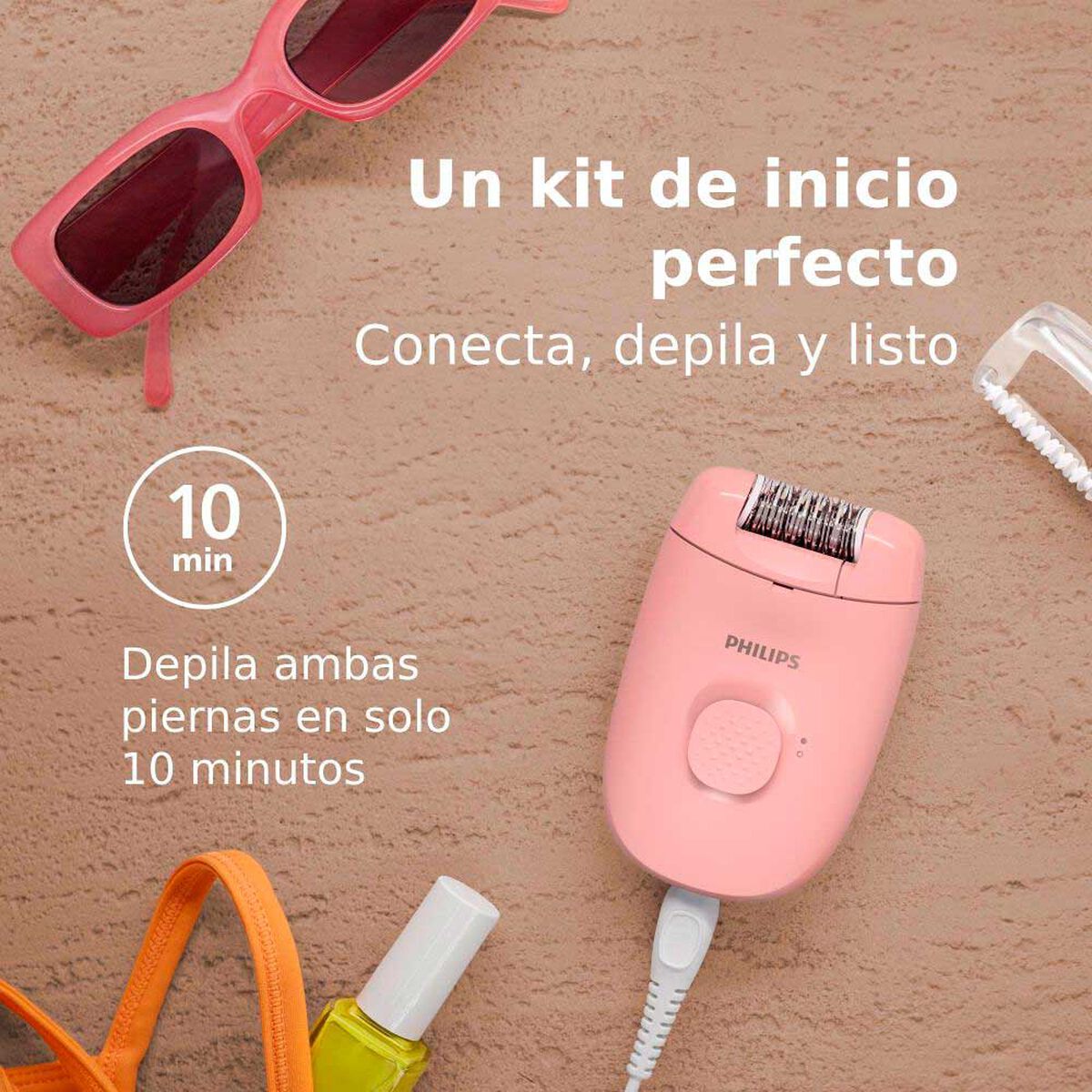 Depiladora Philips BRE227/00 Rosado