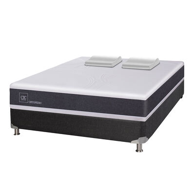 Imagen 1 del producto Box Spring CIC 2 Plazas Ortopedic + Almohadas