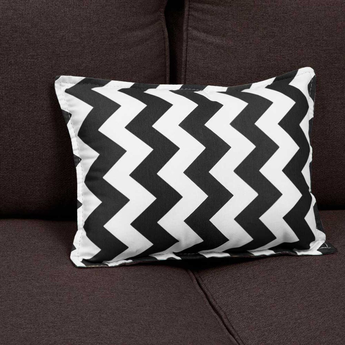 Sof&aacute; Mons Sicilia 3 Cuerpos + Dos Pouf 1 Cuerpo Chocolate