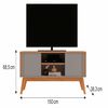 Rack TV Exit Vitta 65" Gris y Canela