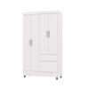 Closet Vekkahome Americano 4 Puertas 2 Cajones Blanca