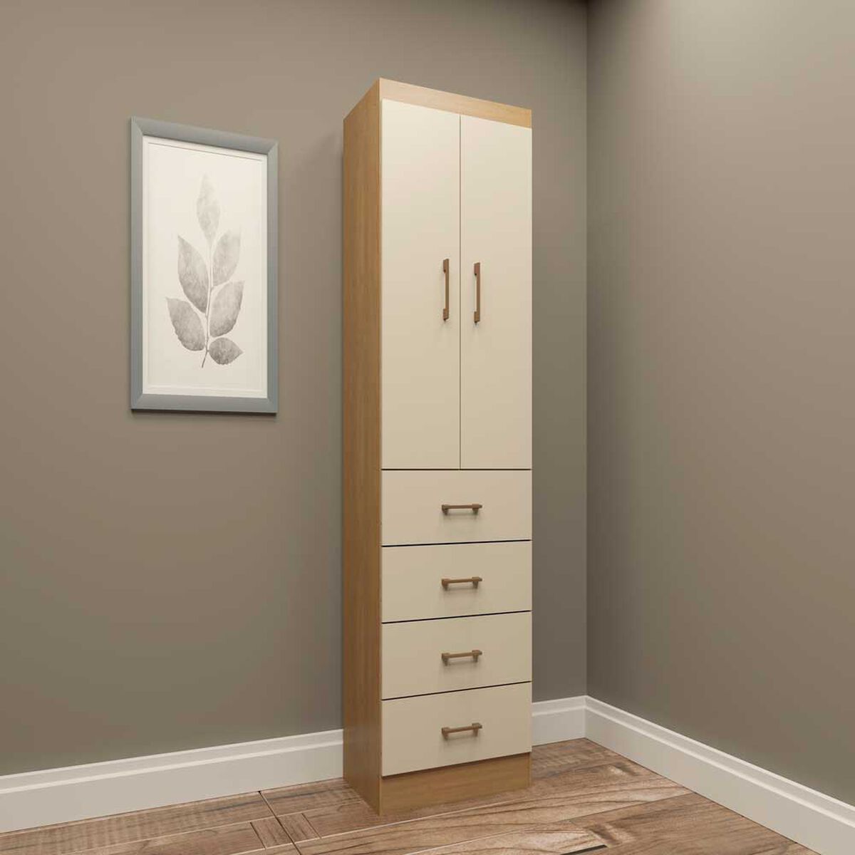 Closet Exit 2 Puertas 4 Cajones Champagne