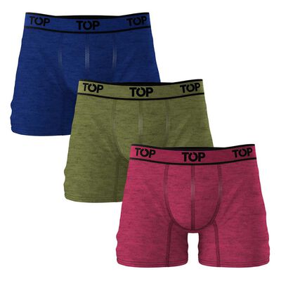 Pack 3 Bóxers Medios Algodón Hombre Top