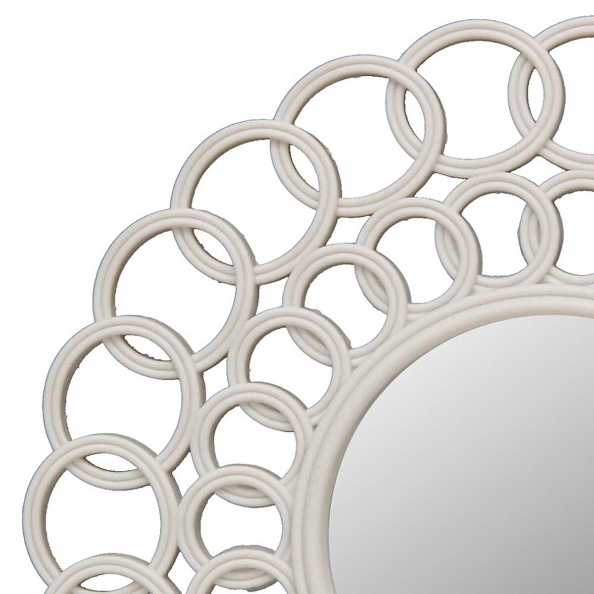 Espejo Plástico Vgo Circular 35 cm Blanco