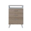 Cómoda Silcosil Vertical Blanco Madera 2 Cajones