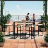 Juego Comedor Terraza Mons Barcelona Cuarzo + 6 Sillas Beige