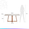 Juego de Comedor Decocasa Bennet 6 Sillas Gris