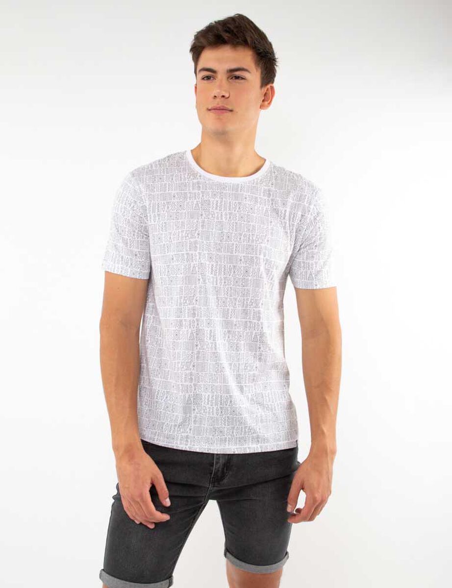Polera Algodón Manga Corta Hombre Fiorucci