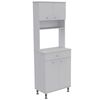 Combo Mueble Microondas + Barra de Cocina + Optimizador TuHome Kitchen Blanco