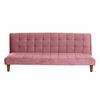 Futón Latam Home Turin Velvet 3 Cuerpos Palo Rosa