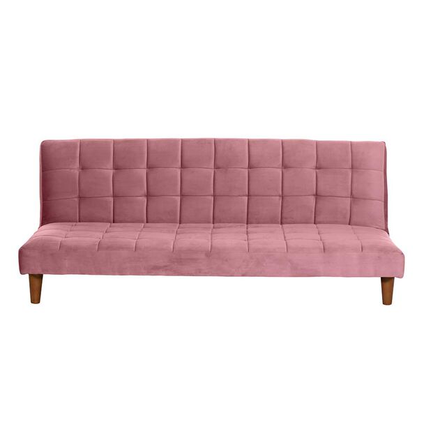 Futón Latam Home Turin Velvet 3 Cuerpos Palo Rosa