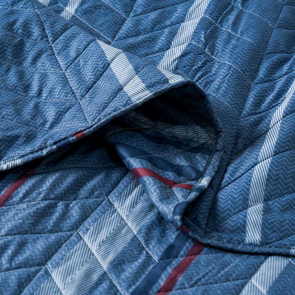 Quilt Estampado American Family King Marine