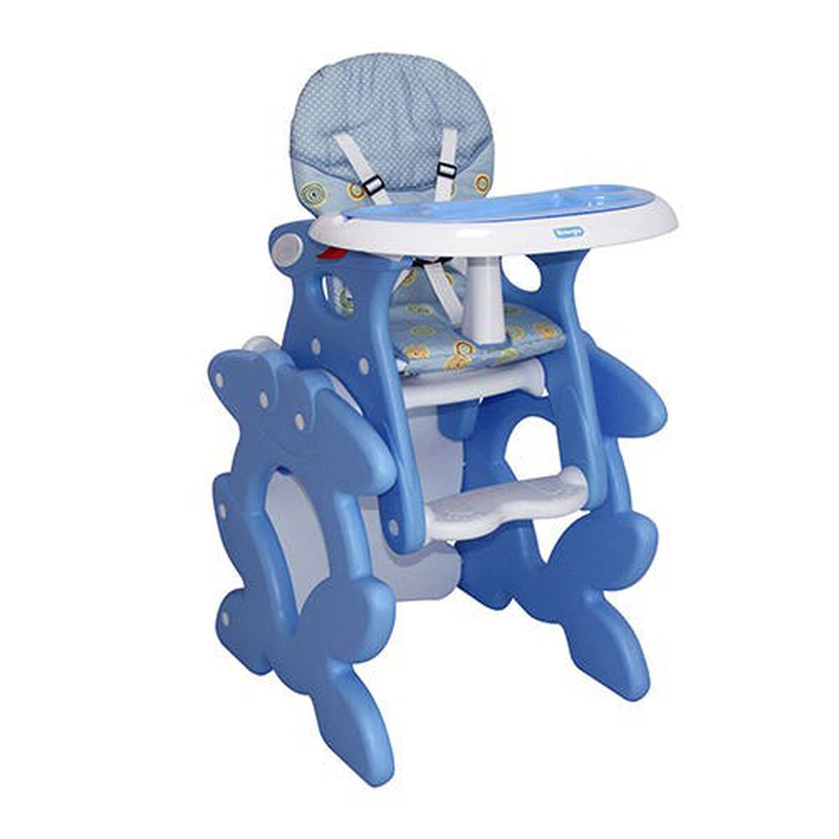 Silla de Comer 2 en 1 Bebeglo RS-7021-1 Celeste