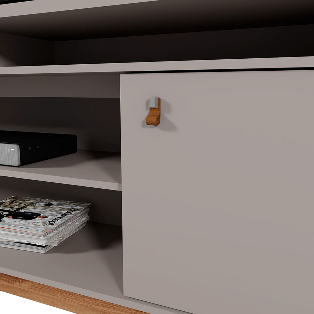 Rack TV Vekkahome Montana 65" Pulgadas Gris