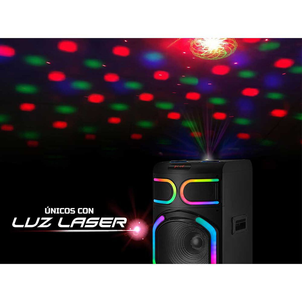 Minicomponente L&aacute;ser Master-G MG Supernova Karaoke Negro