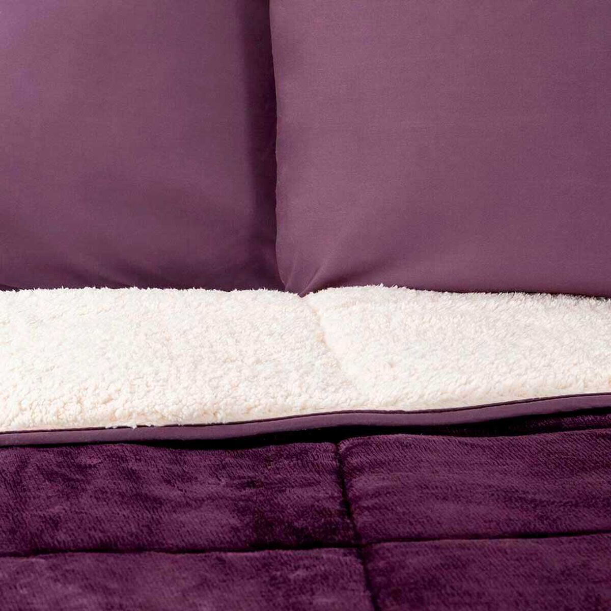 Plum&oacute;n Flannel Sherpa Casanova 1.5 Plazas