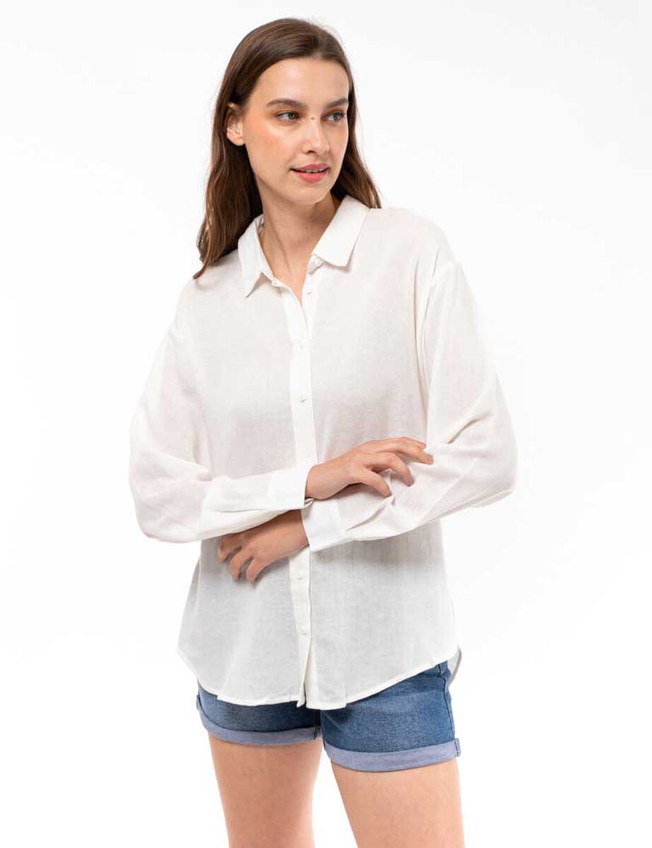 Blusa Lino Lisa Mujer Zibel