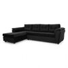 Sofá Seccional Muebles MPR Journey 3 Negro