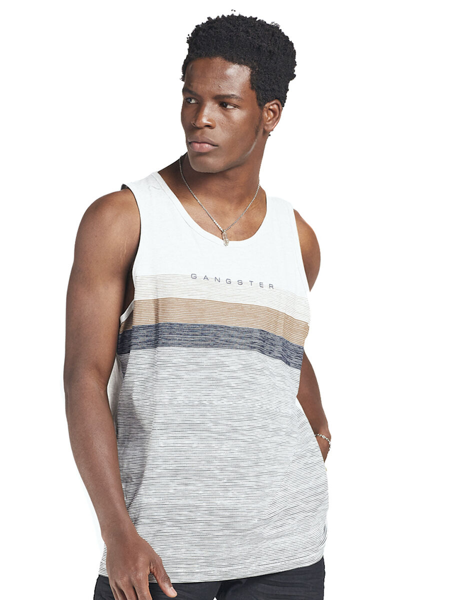 Polera de Algodón sin Mangas Hombre Gangster Spirit