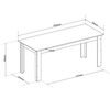 Juego de Comedor Di Poretti Design Anitere 8 Sillas Beige