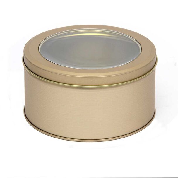 Lata Decorativa Metal Vgo 7 x 13 cm Dorado