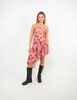 Vestido Corto Asimétrico Strapless  Mujer Icono