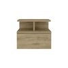 Velador Rectangular TuHome Dreams 1 Cajón Macadamia