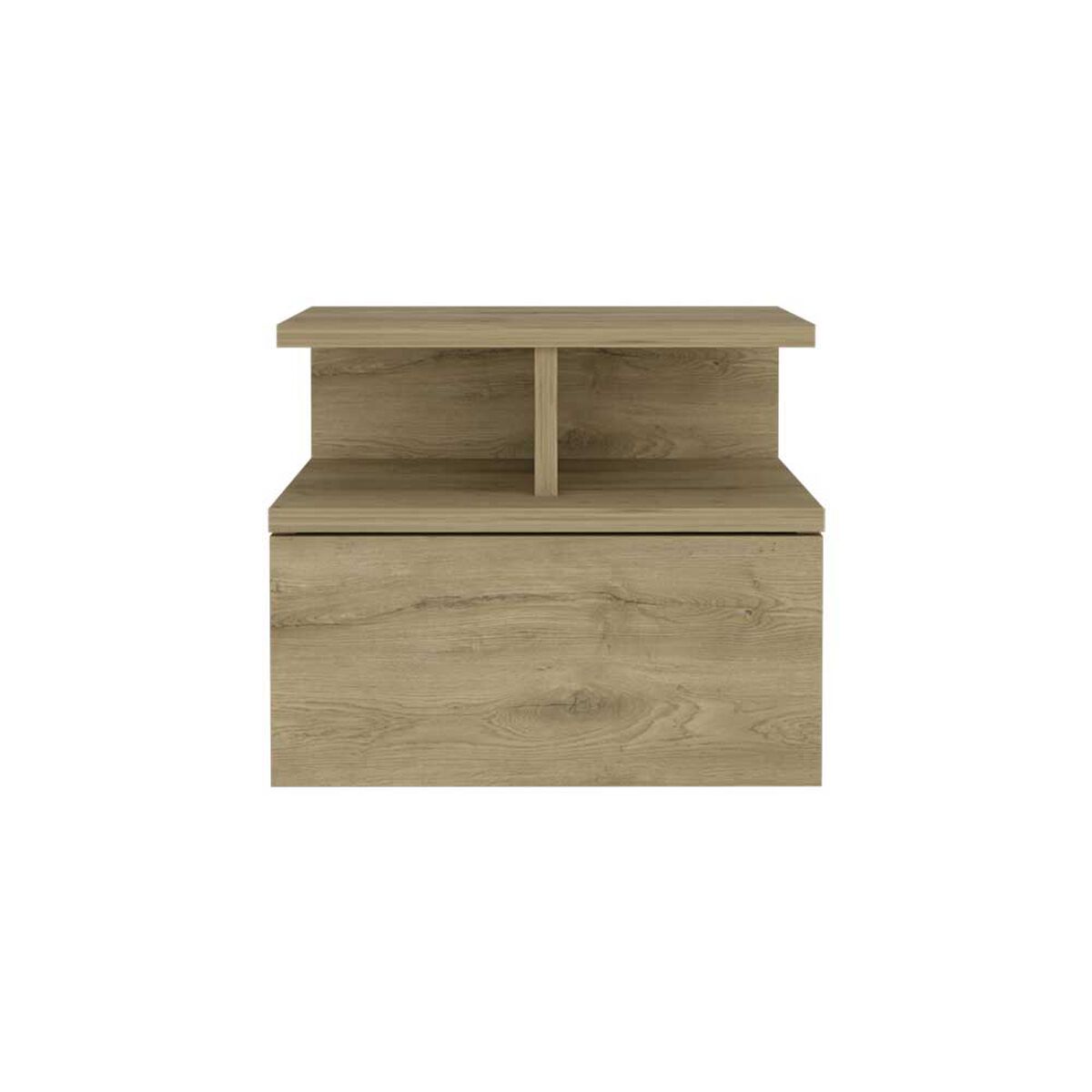 Velador Rectangular TuHome Dreams 1 Cajón Macadamia