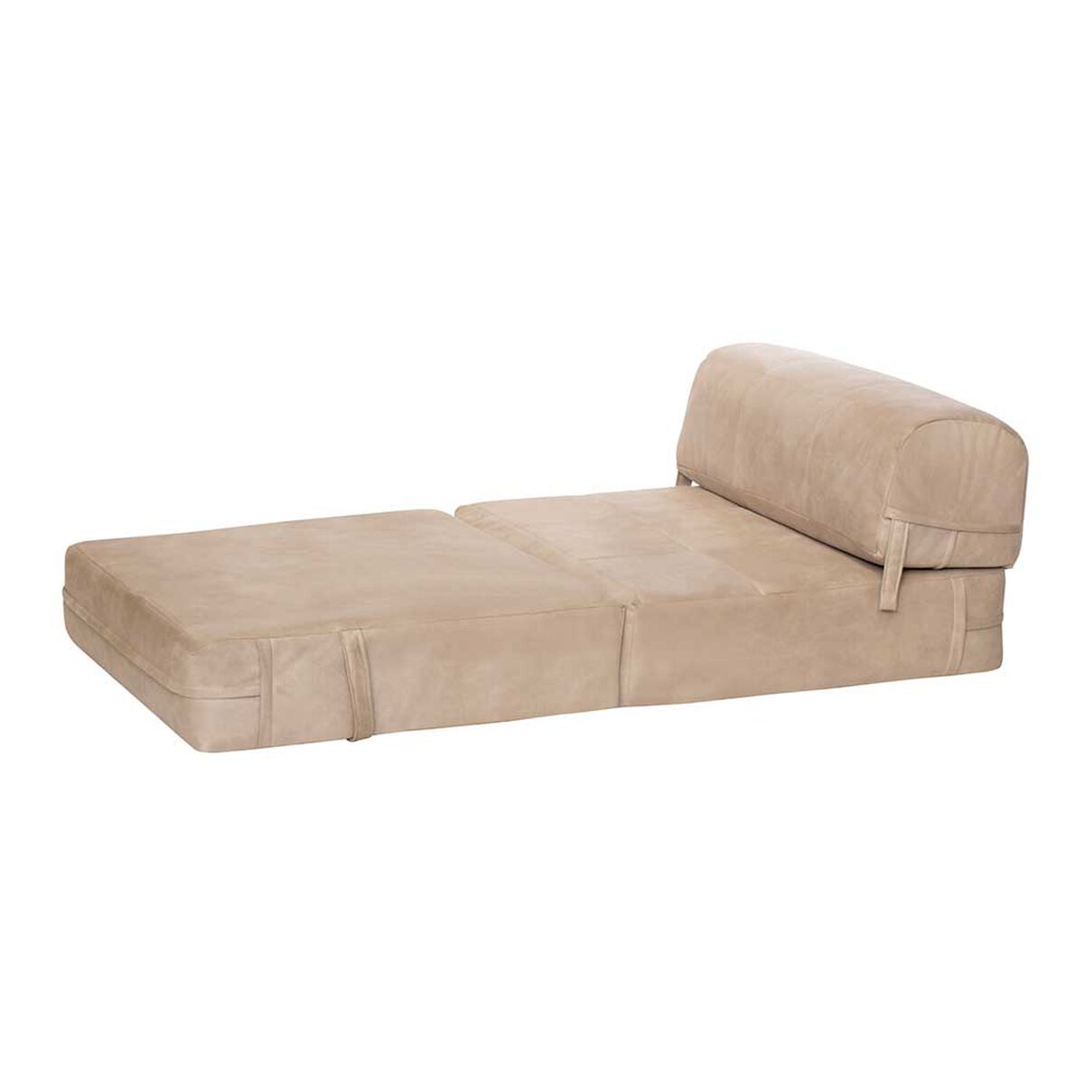Sof&aacute; Cama Latam Home Cuero Kentucky Siena 1 Cuerpo Beige