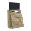 Cómoda TV Hasta 40" TuHome Z-80 4 Cajones Duna