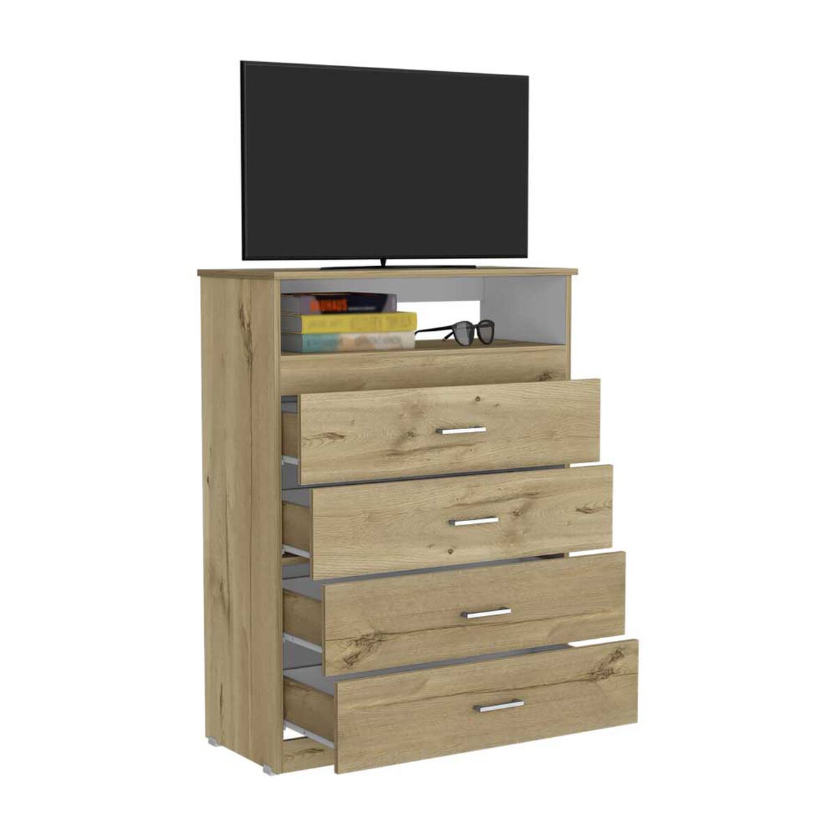 Cómoda TV Hasta 40" TuHome Z-80 4 Cajones Duna