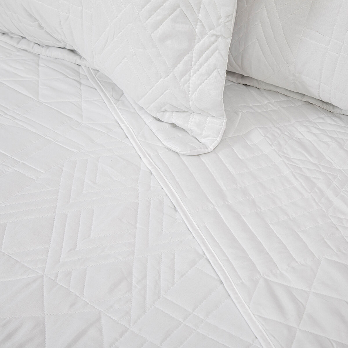 Quilt Doral 1,5 Plazas Blanco Elegance