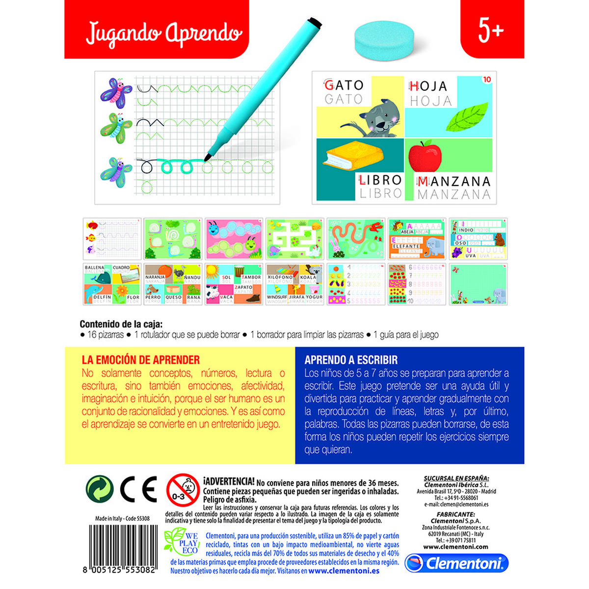 Juego de Mesa Aprendiendo A Escribir Clementoni