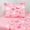 Juego de S&aacute;banas Polar American Family 1,5 Plazas Conejo No Aplica Rosa