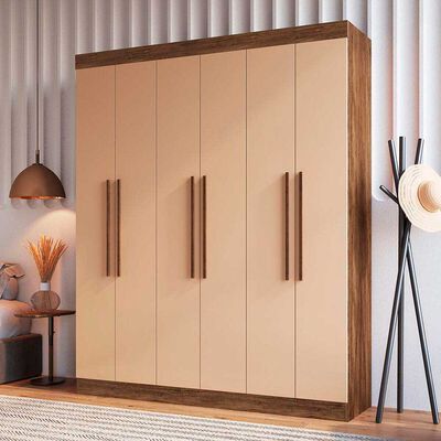 Imagen 2 del producto Clóset Exit New York 6 Puertas 2 Cajones Castaño y Beige