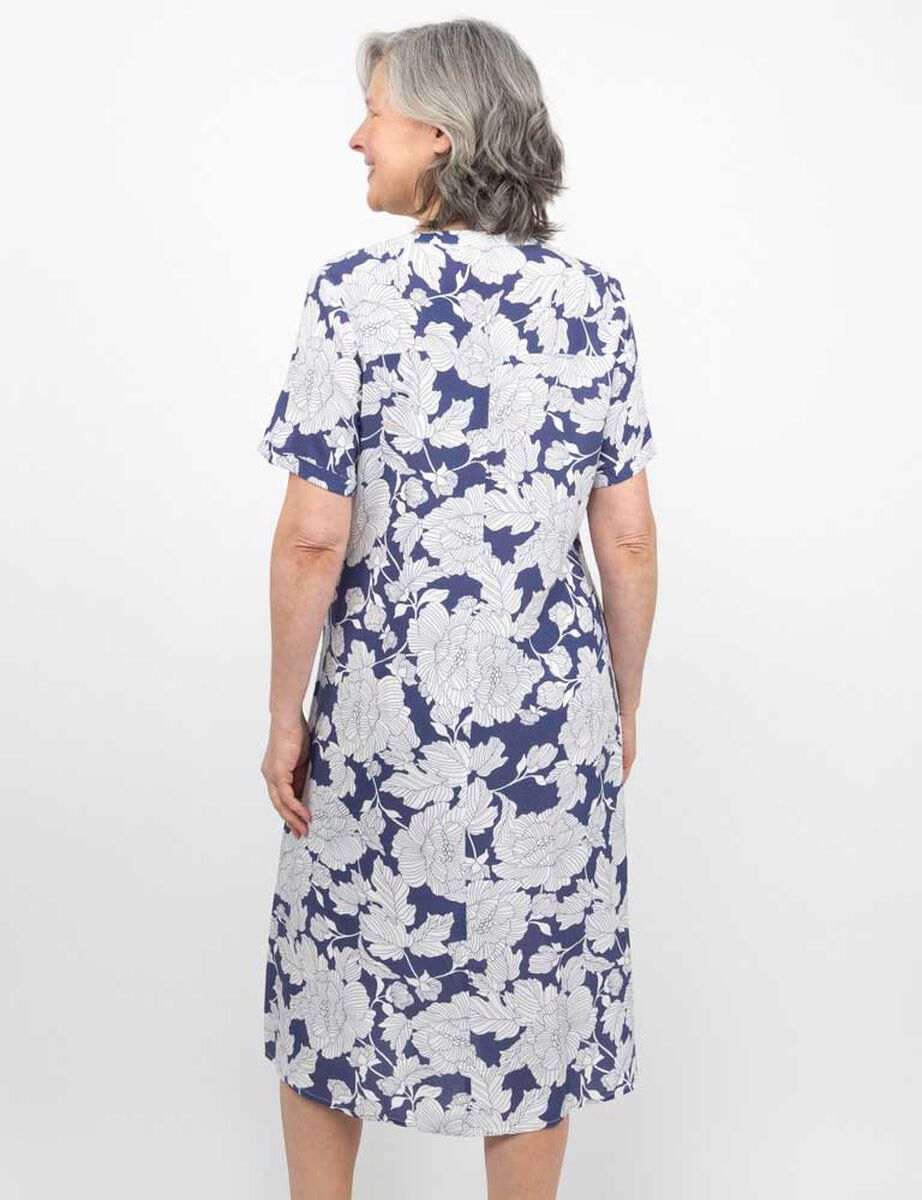Vestido Midi Manga Corta Mujer Portman Club