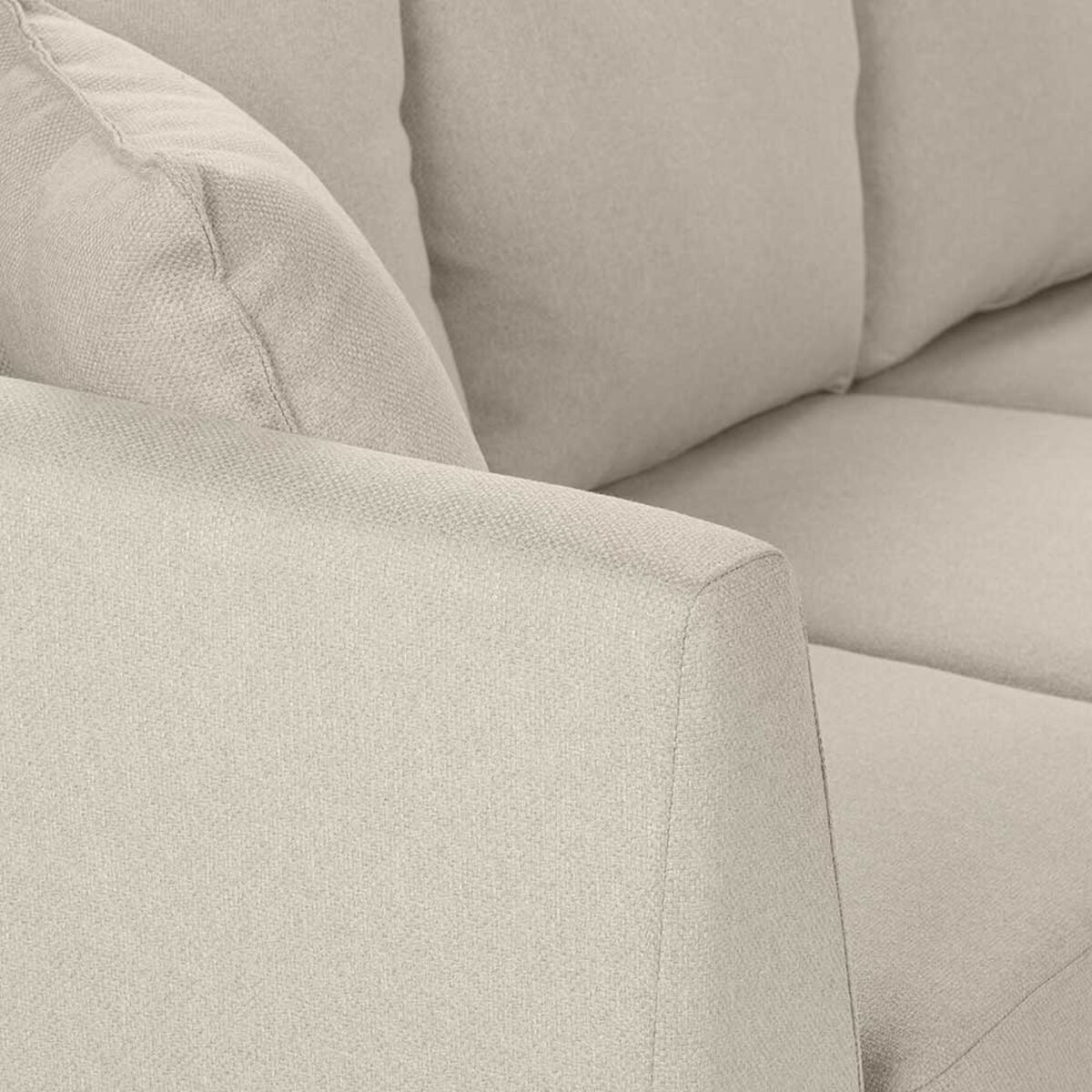 Sofá Seccional Derecho Rosen Carter 3-1 Cuerpos Beige