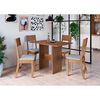 Juego de Cómedor Home Mobili Sabia 4 Sillas Marrón
