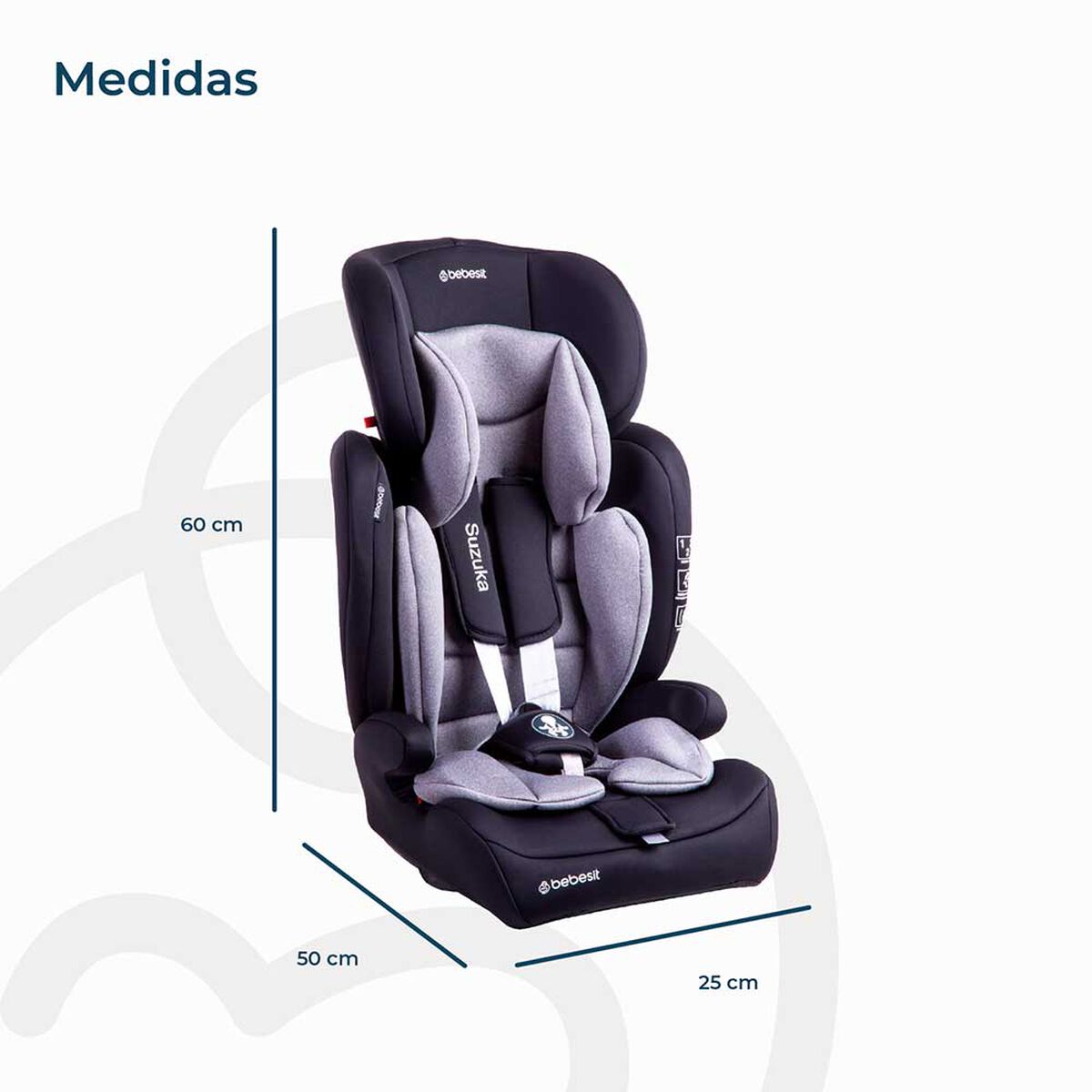 Silla de Auto Suzuka Gris Bebesit