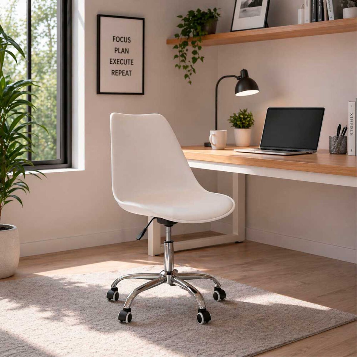 Silla de Escritorio Arthome Shanghai Blanca