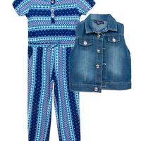 Conjunto de Algodón Niña Limited Too Multicolor