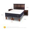 Cama Europea CIC Base Dividida 2 Plazas Súper Premium + Respaldo + Veladores
